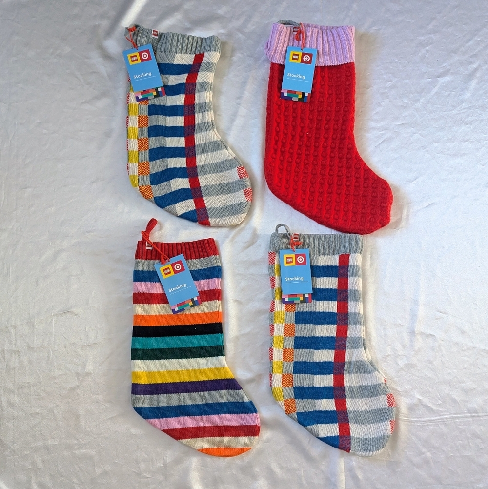 Lego Colorful‎ Holiday Stockings 20in x 8in Set of 4